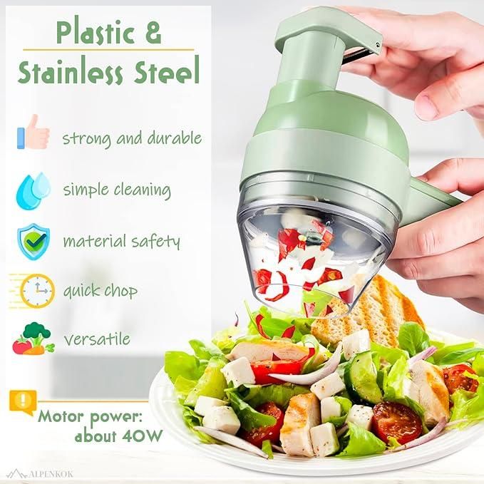 Slice, Grind, Mix and Store - All in One!
