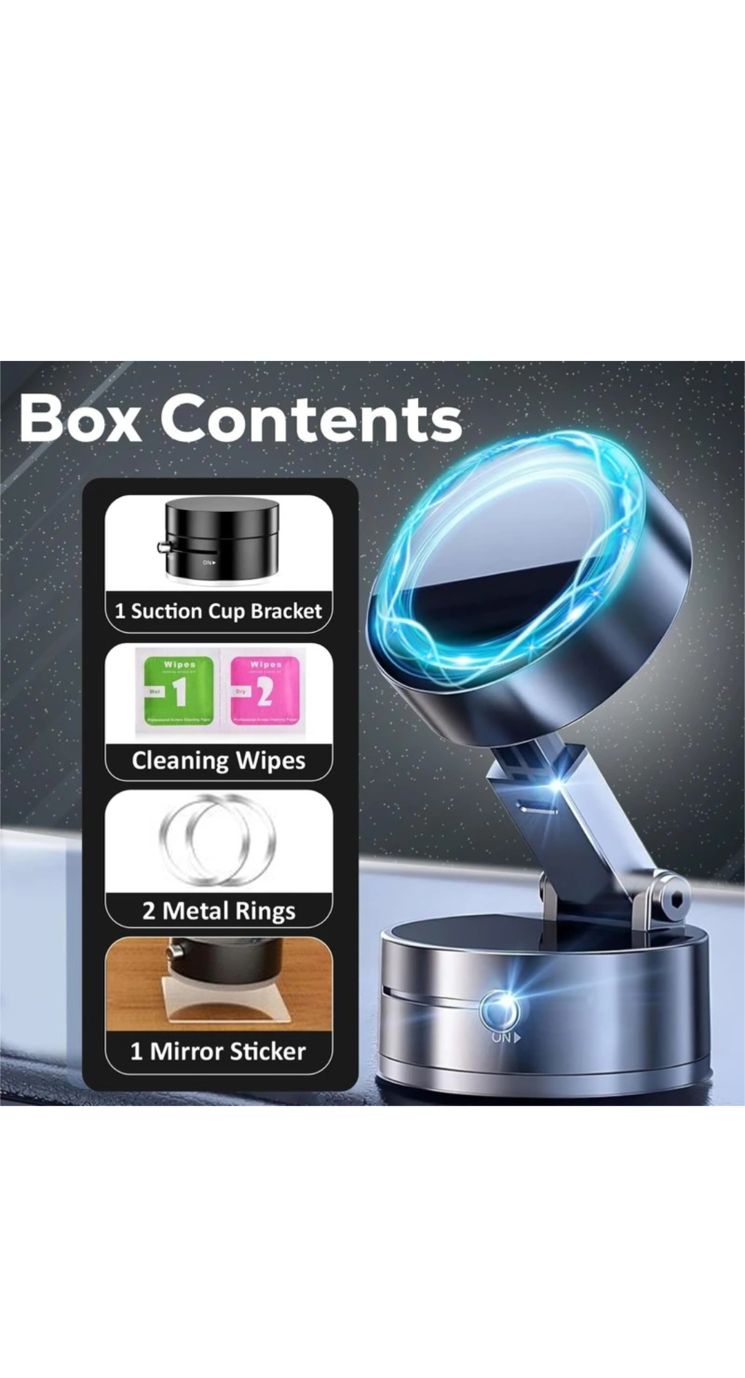 Vacuum Magnetic Suction Phone Holder
