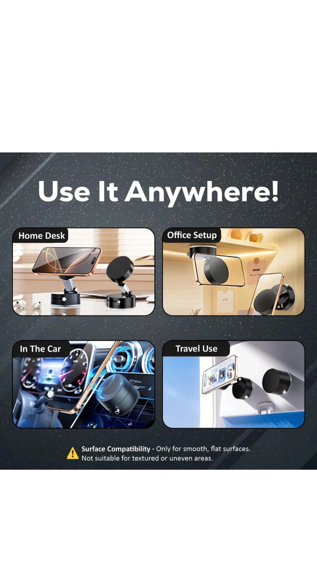 Vacuum Magnetic Suction Phone Holder